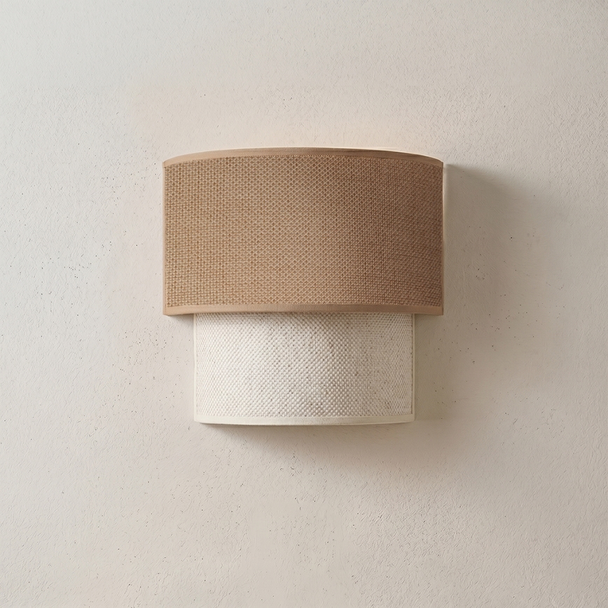 BRILAGI - BOHO ECO LED-seinävalaisin 1xE27/10W/230V beige/kerma