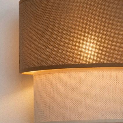 BRILAGI - BOHO ECO LED-seinävalaisin 1xE27/10W/230V beige/kerma
