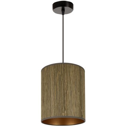 Brilagi - Riippuvalaisin Boston Roller 1xE27/15W/230V halkaisija 21 cm olki ruskea/kulta