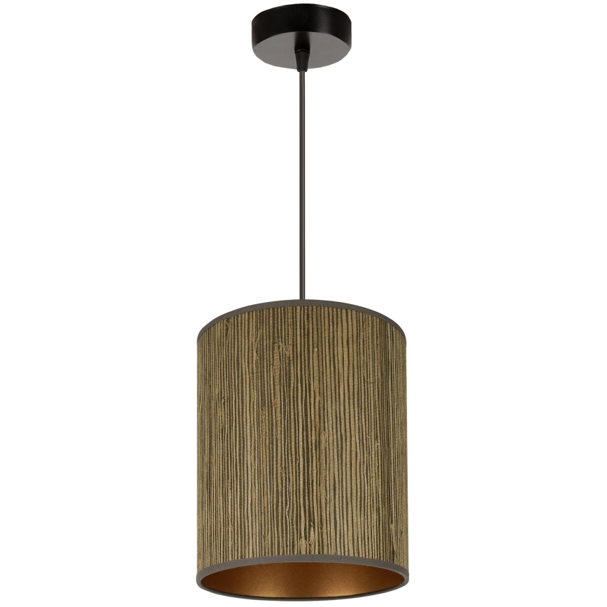 Brilagi - Riippuvalaisin Boston Roller 1xE27/15W/230V halkaisija 21 cm olki ruskea/kulta