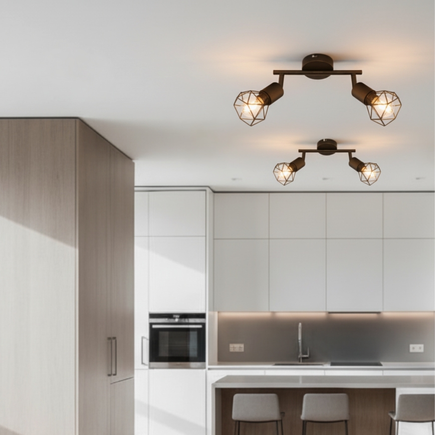 Brilagi - CAGE-spottivalaisin 2xE14/40W/230V