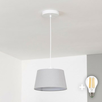Brilagi - CERIA LED-riippuvalaisin johdolla 1xE27/40W/230V, halkaisija 25 cm, harmaa