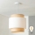 Brilagi - CERIA LED-riippuvalaisin vaijerilla 1xE27/40W/230V halkaisija 30 cm beige/valkoinen