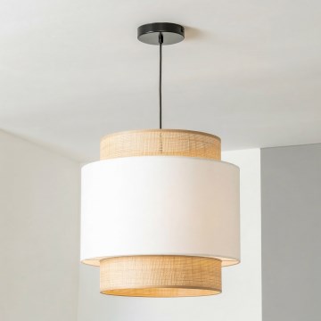 Brilagi - CERIA LED-riippuvalaisin vaijerilla 1xE27/40W/230V, Ø 30 cm, musta/beige/valkoinen