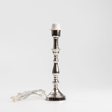 Brilagi - CERIA-pöytävalaisin 1xE27/60W/230V, halkaisija 30 cm, kiiltävä kromi/beige