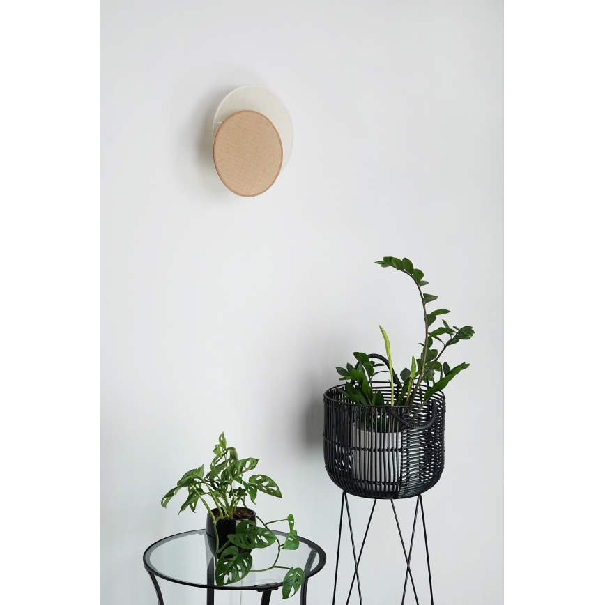 Brilagi - Seinävalaisin CIRCLES 1xE27/15W/230V 35x32 cm beige/kerma