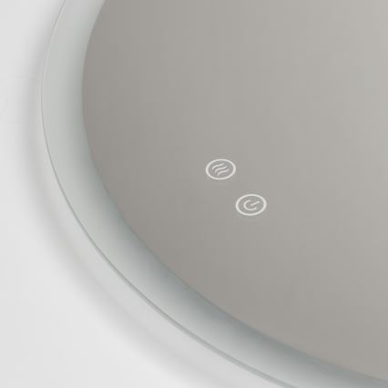Brilagi - Kylpyhuoneen lämmitetty LED-peili CLARA PRO LED/19W/230V Ø 60 cm IP44 CRI 90 himmennettävä + CCT