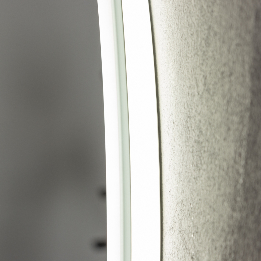 Brilagi - Kylpyhuoneen lämmitetty LED-peili CLARA PRO LED/19W/230V Ø 60 cm IP44 CRI 90 himmennettävä + CCT