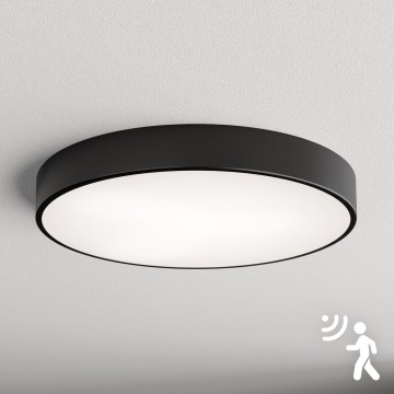 Brilagi - CLARE kattovalaisin liiketunnistimella 5xE27/24W/230V, halkaisija 60 cm, musta