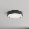 Brilagi - CLARE kylpyhuoneen kattovalaisin liike- ja hämärätunnistimella 3xE27/24W/230V halkaisija 40 cm antrasiitti IP54