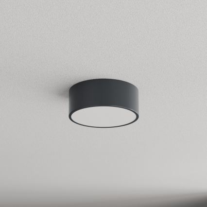Brilagi - Kylpyhuoneen kattovalaisin liike- ja hämärätunnistimella CLARE 1xE27/24W/230V halkaisija 20 cm antrasiitti IP54
