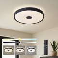 Brilagi - CORVO himmennettävä LED-kattovalaisin LED/72W/230V 3000-6000K, musta, halkaisija 50 cm + kaukosäädin