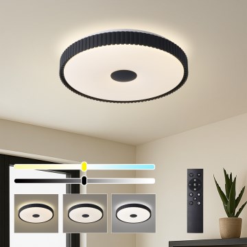 Brilagi - CORVO himmennettävä LED-kattovalaisin LED/72W/230V 3000-6000K, musta, halkaisija 50 cm + kaukosäädin