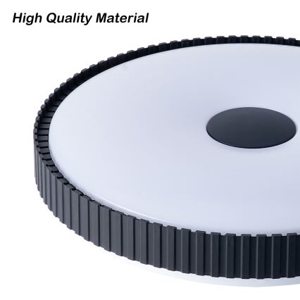 Brilagi - CORVO himmennettävä LED-kattovalaisin LED/72W/230V 3000-6000K, musta, halkaisija 50 cm + kaukosäädin