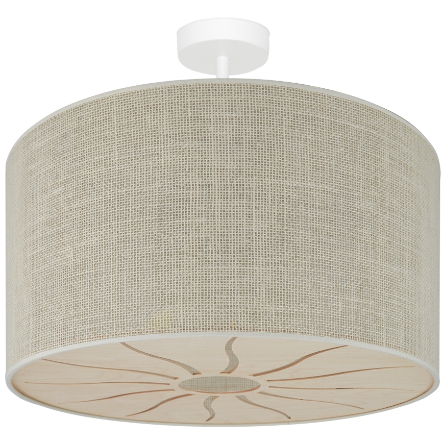 Brilagi - Kiinnitettävä kattovalaisin COUNTRY ROLLER 1xE27/15W/230V halkaisija 45 cm kerma