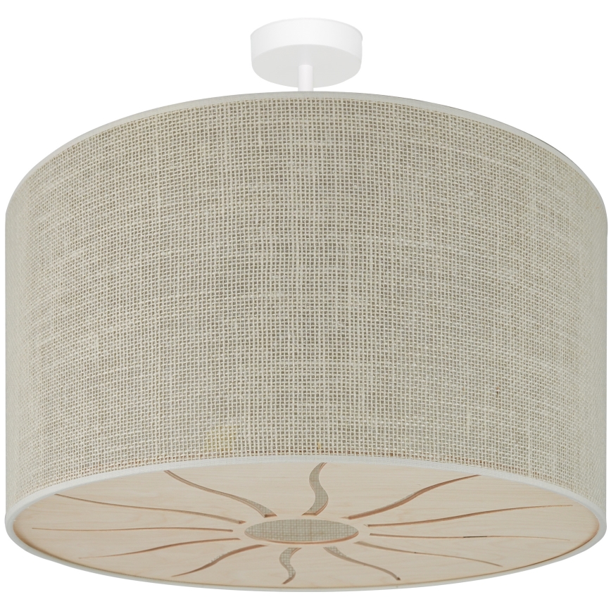 Brilagi - Kiinnitettävä kattovalaisin COUNTRY ROLLER 1xE27/15W/230V halkaisija 50 cm kerma