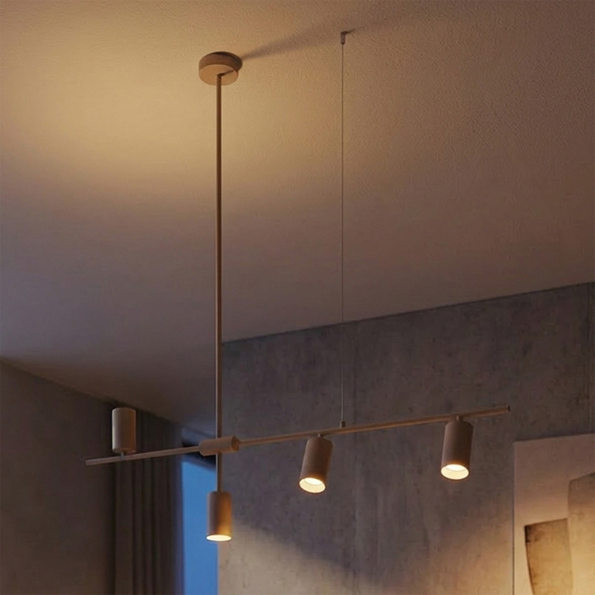 Brilagi - CRANE kaapeliriippuvalaisin 4xGU10/30W/230V beige