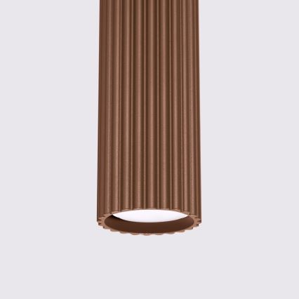 Brilagi - CRESTO LED-riippuvalaisin kaapelilla 1xGU10/10W/230V ruskea