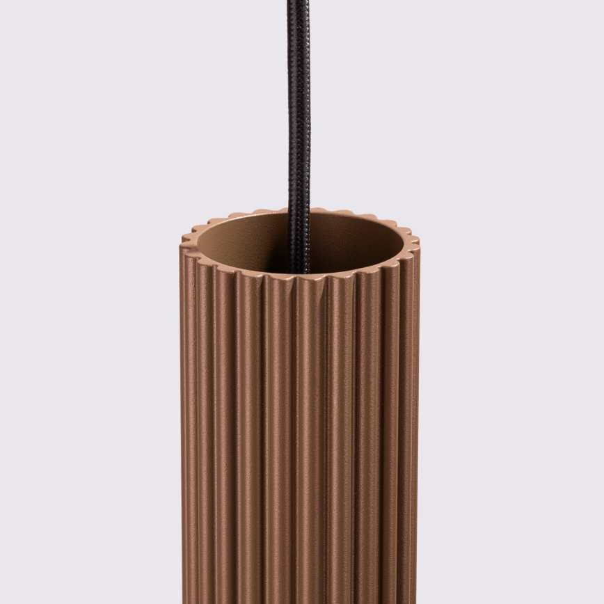 Brilagi - CRESTO LED-riippuvalaisin kaapelilla 1xGU10/10W/230V ruskea