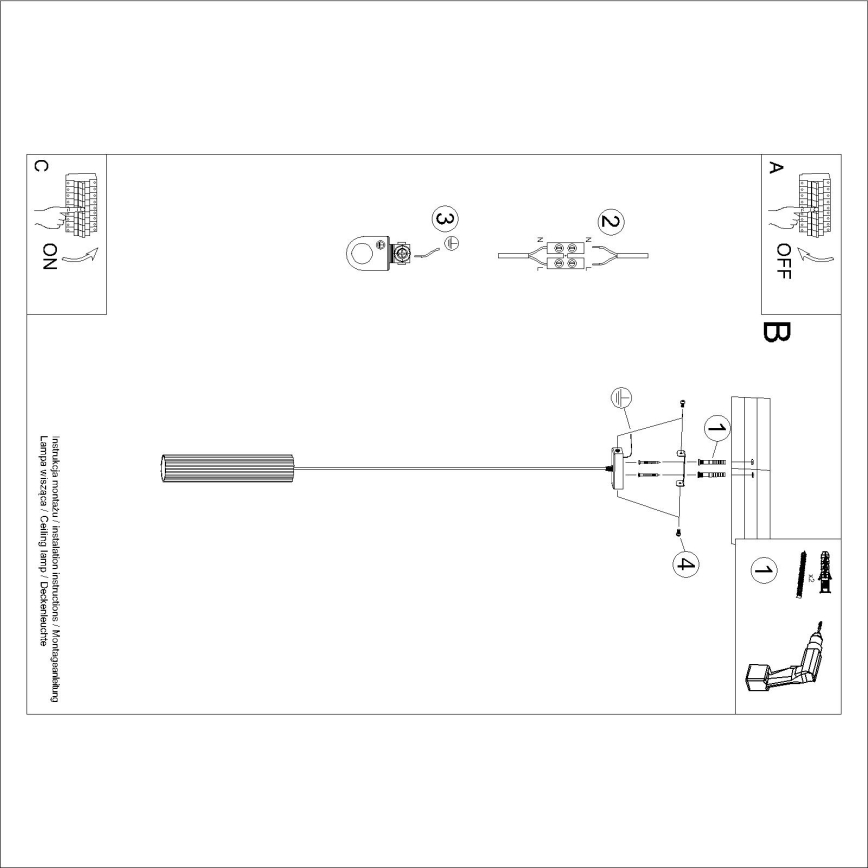 Brilagi - CRESTO LED-riippuvalaisin kaapelilla 1xGU10/10W/230V ruskea