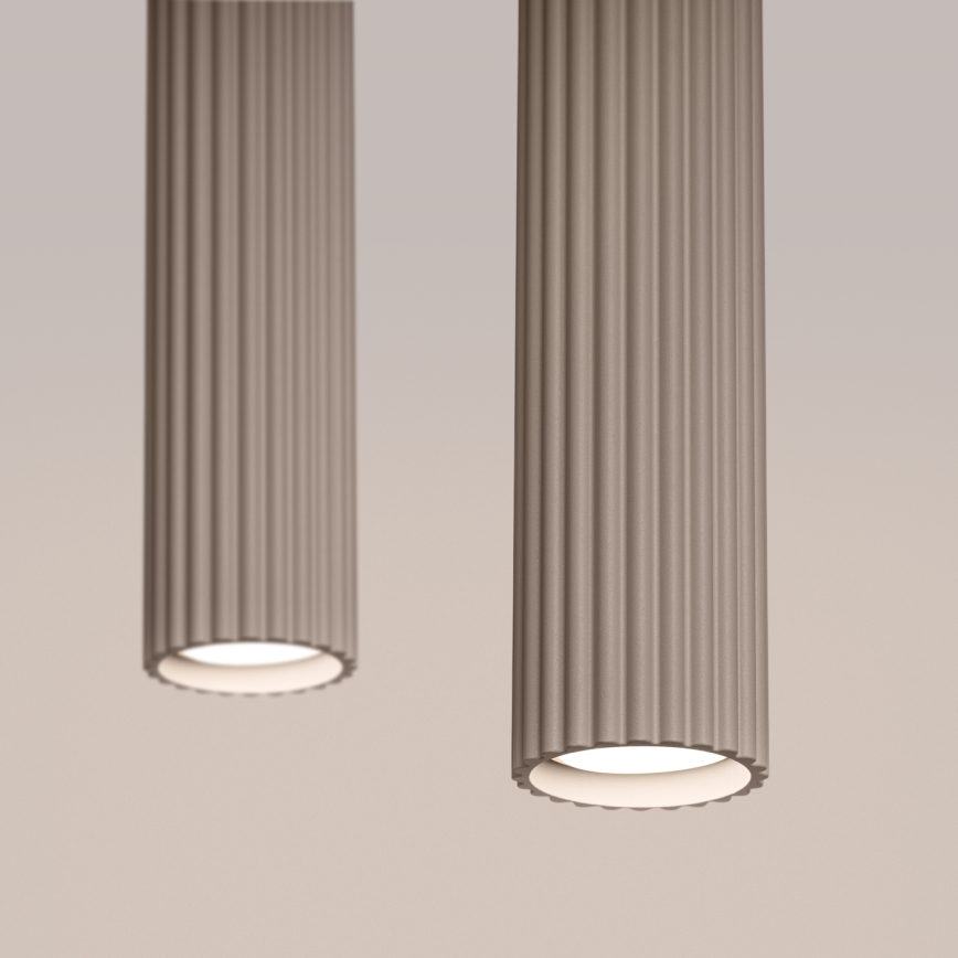 Brilagi - CRESTO LED-riippuvalaisin vaijerilla 2xGU10/10W/230V taupe