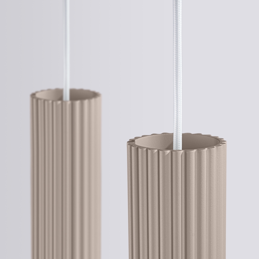 Brilagi - CRESTO LED-riippuvalaisin vaijerilla 2xGU10/10W/230V taupe