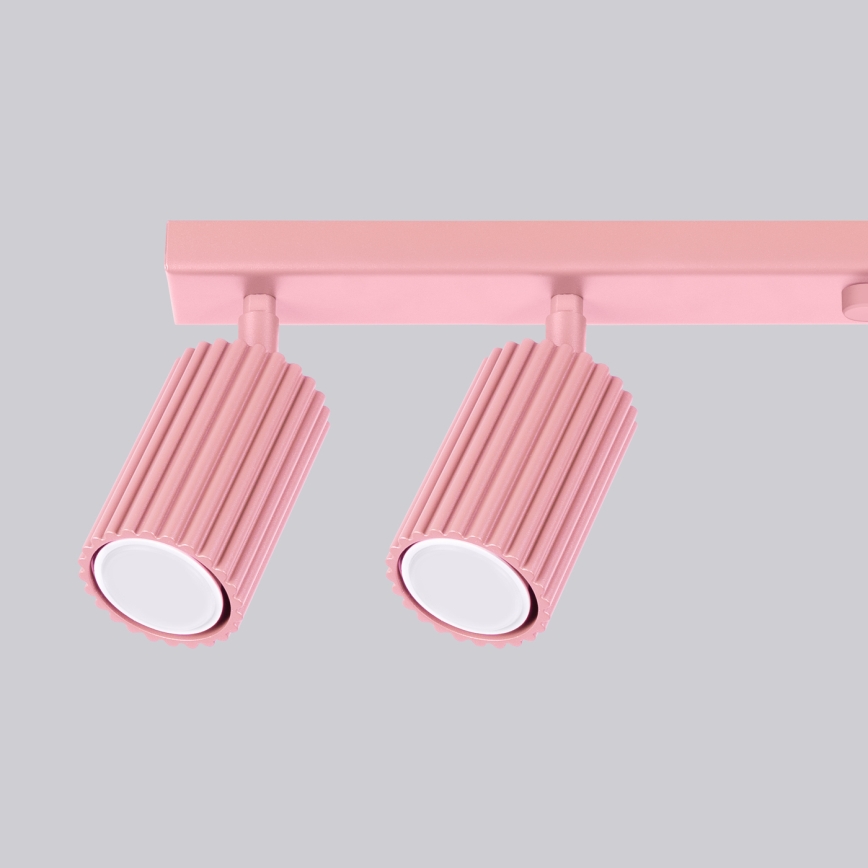 Brilagi - CRESTO-spottivalaisin 6xGU10/10W/230V vaaleanpunainen