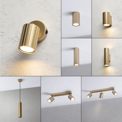 Brilagi - CRISPINA seinäspot 1xGU10/10W/230V, kultainen