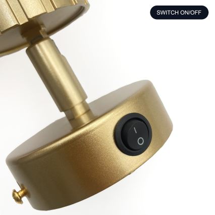 Brilagi - CRISPINA seinäspot 1xGU10/10W/230V, kultainen