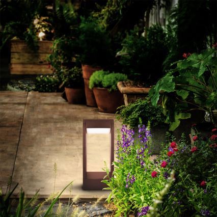 Brilagi - CROTONE LED-ulkovalaisin 7W/230V ruskea IP54 30 cm