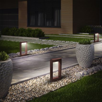 Brilagi - CROTONE LED-ulkovalaisin 7W/230V ruskea IP54 30 cm