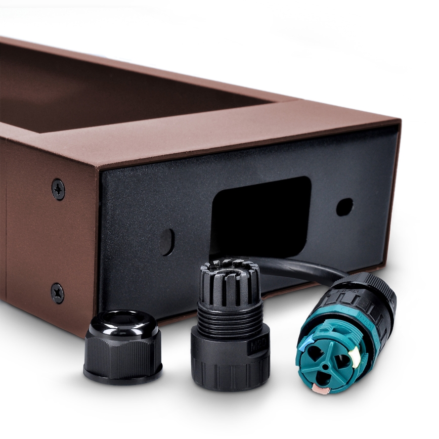 Brilagi - CROTONE LED-ulkovalaisin 7W/230V ruskea IP54 30 cm