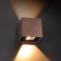 Brilagi - CUBE LED/6W/230V ulkoseinävalaisin, ruskea, IP54