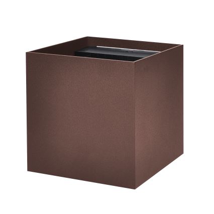 Brilagi - CUBE LED/6W/230V ulkoseinävalaisin, ruskea, IP54