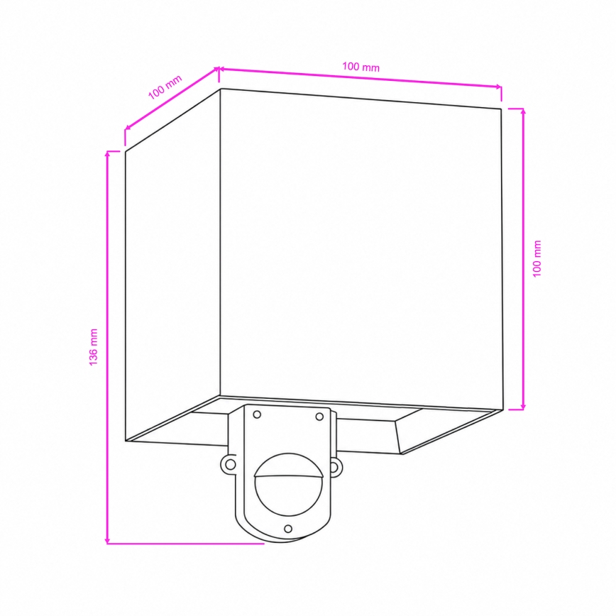 BRILAGI - CUBE LED ulkoseinävalaisin liiketunnistimella 6W/230V harmaa IP65