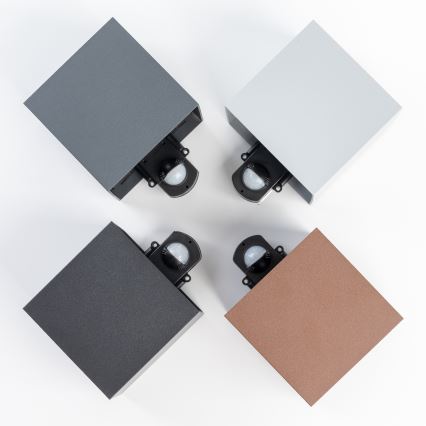 BRILAGI - CUBE LED-ulkovalaisin 6W/230V liiketunnistimella, musta, IP65