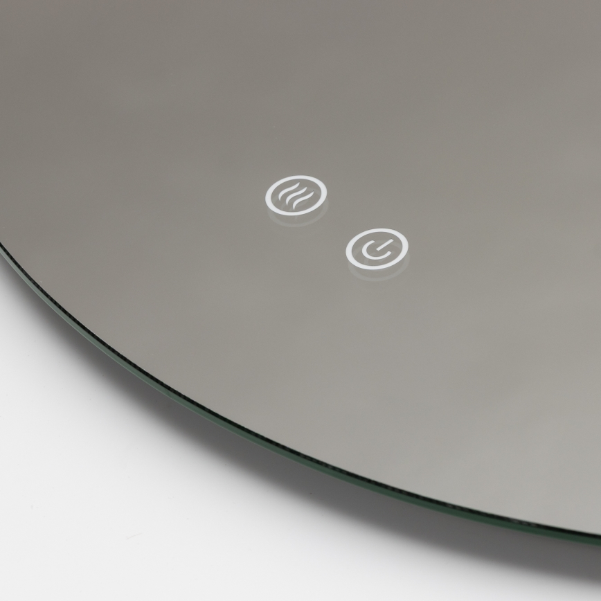 Brilagi - DEMI ECO lämmitetty LED-kylpyhuonepeili LED/12W/230V, halkaisija 60 cm, IP44, CRI 90, himmennettävä + CCT