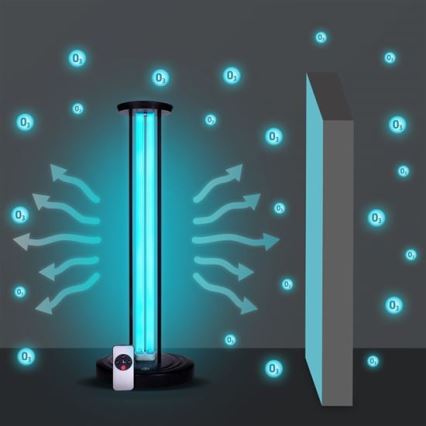 Brilagi - Desinfioiva bakteereja tappava lamppu UVC/100W/230V + kauko-ohjaus