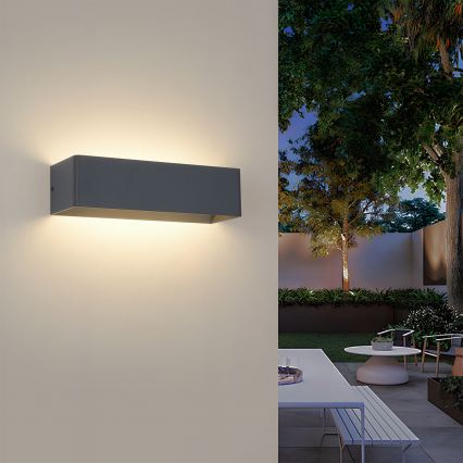 Brilagi - DONNANI LED ulkoseinävalaisin 12W/230V antrasiitti IP44