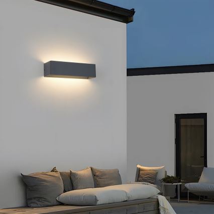 Brilagi - DONNANI LED ulkoseinävalaisin 12W/230V antrasiitti IP44