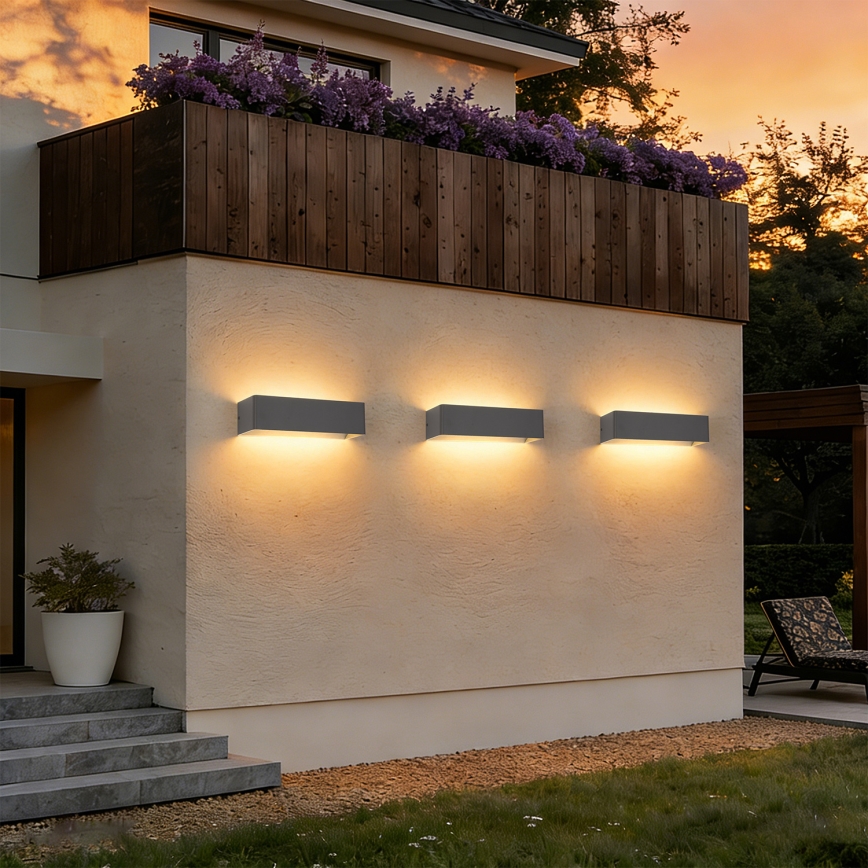 Brilagi - DONNANI LED ulkoseinävalaisin 12W/230V antrasiitti IP44