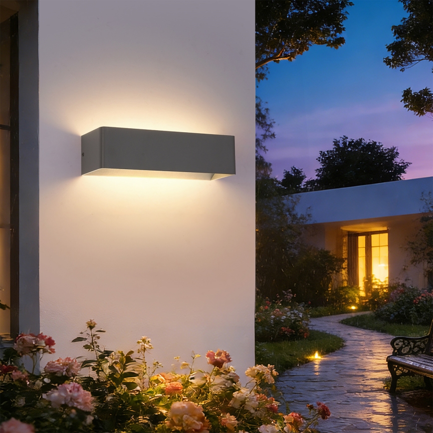 Brilagi - DONNANI LED ulkoseinävalaisin 12W/230V antrasiitti IP44