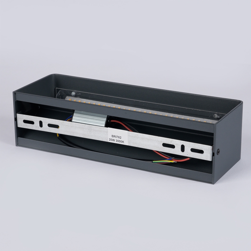 Brilagi - DONNANI LED ulkoseinävalaisin 12W/230V antrasiitti IP44