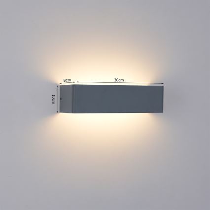 Brilagi - DONNANI LED ulkoseinävalaisin 12W/230V antrasiitti IP44
