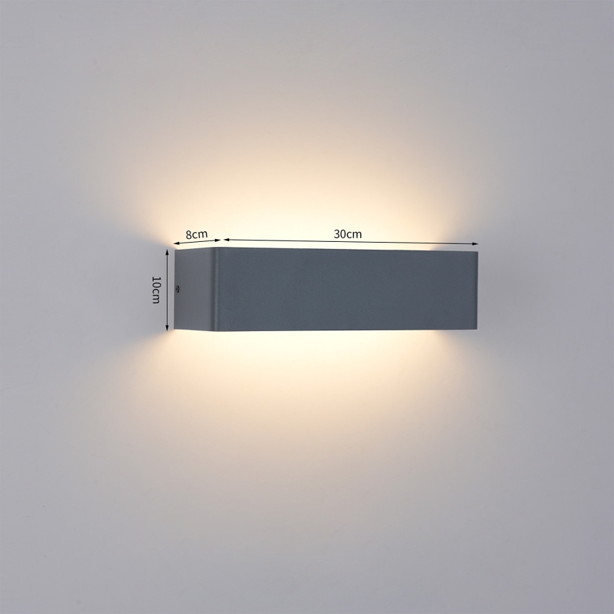 Brilagi - DONNANI LED ulkoseinävalaisin 12W/230V antrasiitti IP44