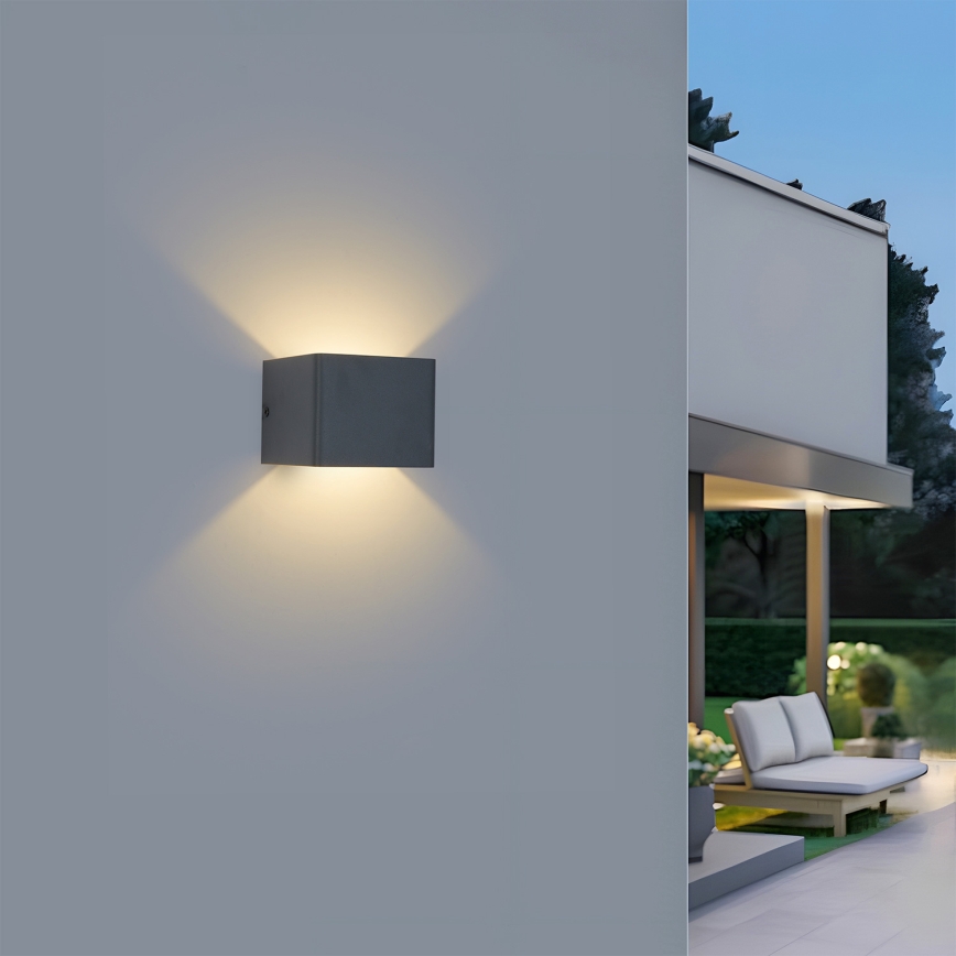 Brilagi - DONNANI LED-ulkoseinävalaisin LED/5W/230V antrasiitti IP44