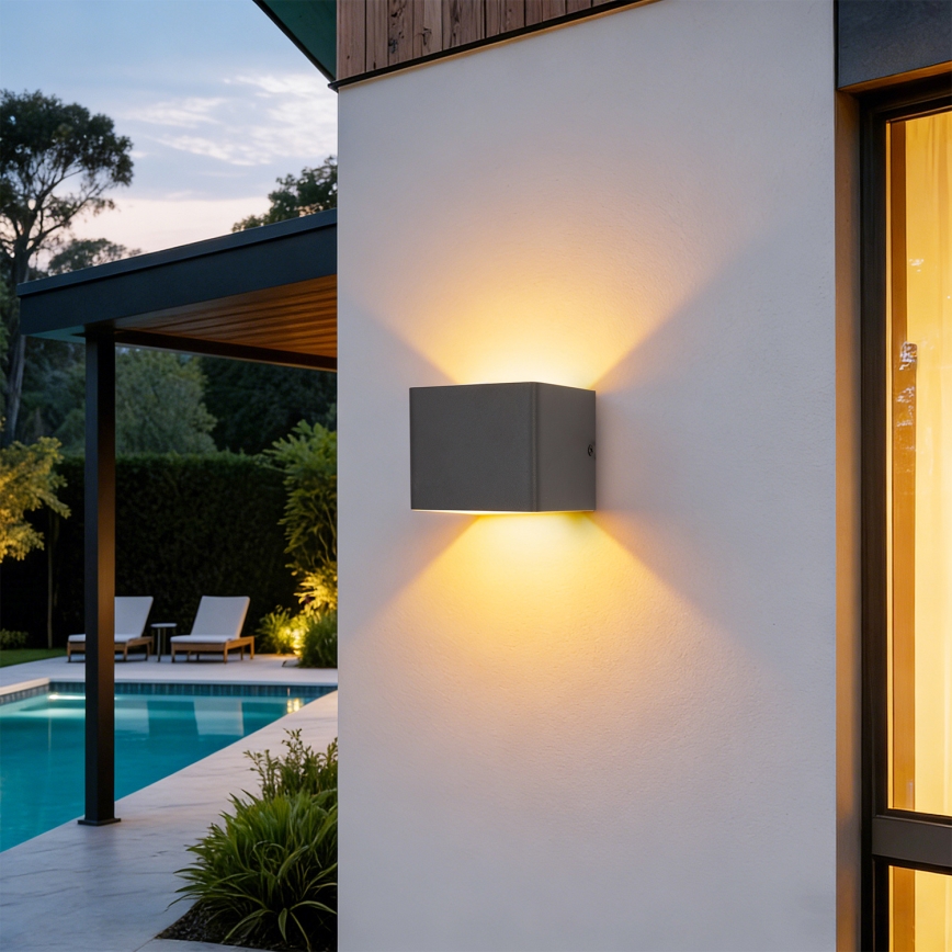 Brilagi - DONNANI LED-ulkoseinävalaisin LED/5W/230V antrasiitti IP44