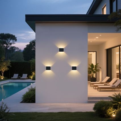 Brilagi - DONNANI LED-ulkoseinävalaisin LED/5W/230V musta IP44