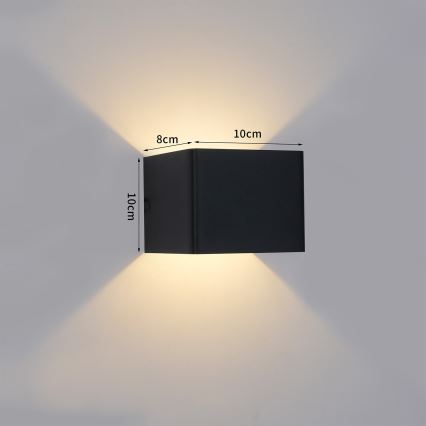 Brilagi - DONNANI LED-ulkoseinävalaisin LED/5W/230V musta IP44