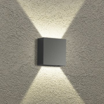 Brilagi - DOUBLERAY LED-ulkoseinävalaisin LED/4W/230V antrasiitti IP65